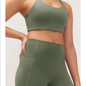 Girlfriend Collective Thyme 28.5” Legging and Paloma Bra Set